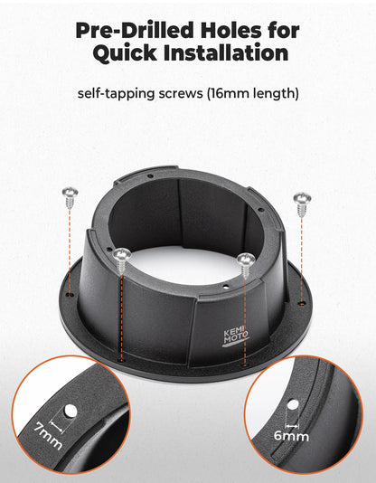 Angled 6.5-Inch Speaker Enclosure Pods for UTV & SXS