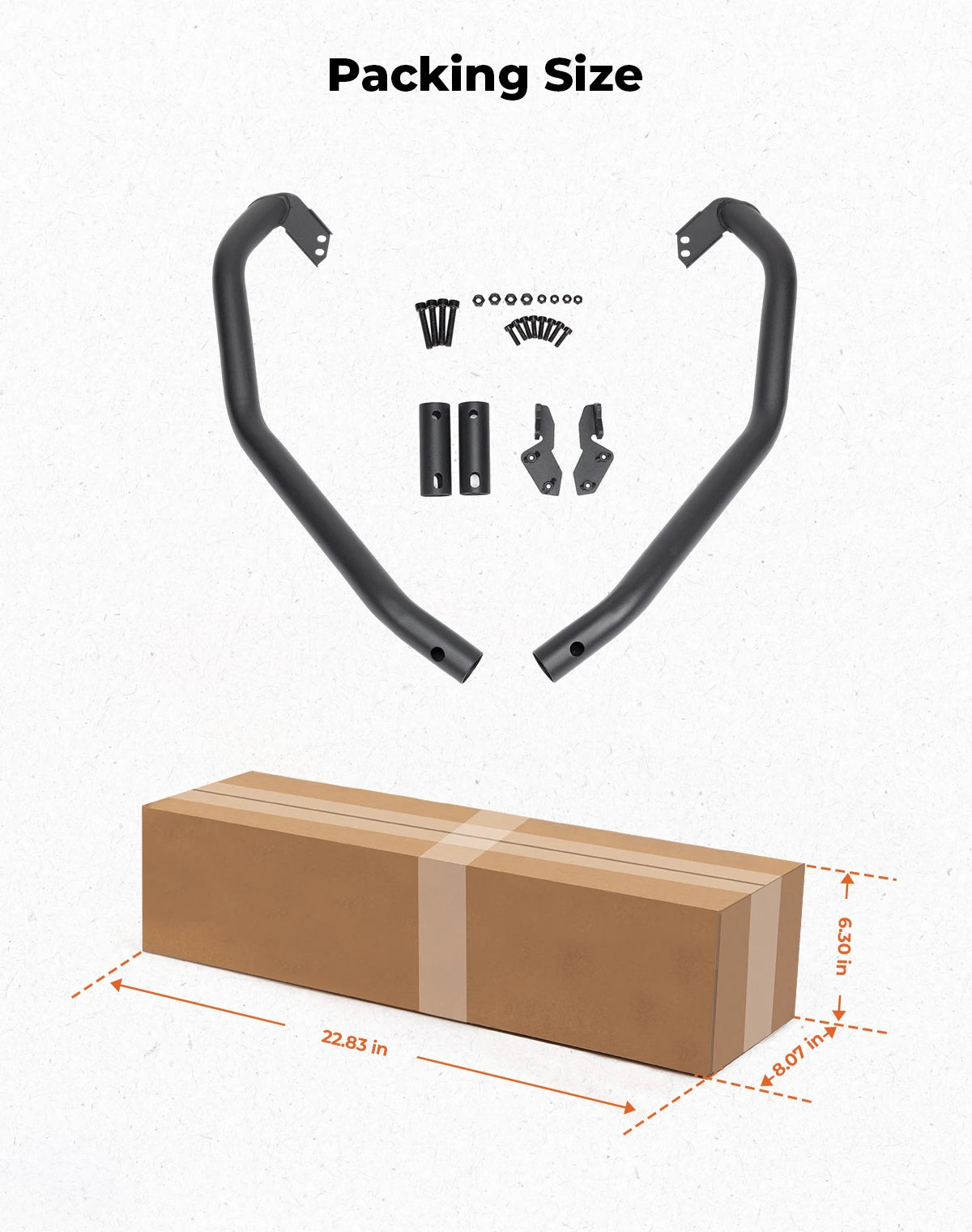 Front Corner Bumper, 38mm Steel Tube for Can-Am Commander (2021–2024)