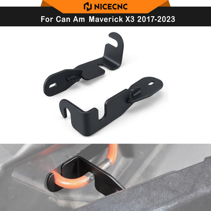 NICECNC 3-Inch Steel Door Latch Set for Can-Am Maverick X3 (2017–2023)