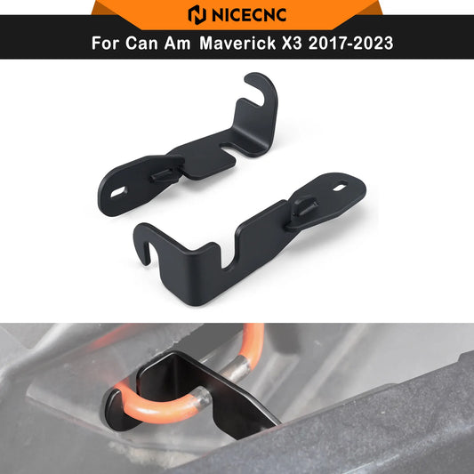 NICECNC 3-Inch Steel Door Latch Set for Can-Am Maverick X3 (2017–2023)