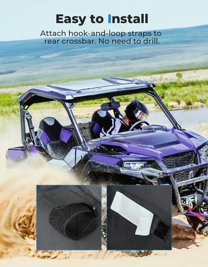 KEMIMOTO 12L Behind-Seat Tool Storage Bag for Polaris General (2016–2026)
