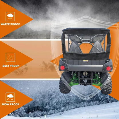 Soft PVC Rear Windshield, Waterproof for Kawasaki Teryx4 (2013–2023)