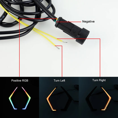 RGB LED Front Accent Lights with Turn Signals for Polaris RZR XP 1000 & RZR XP Turbo
