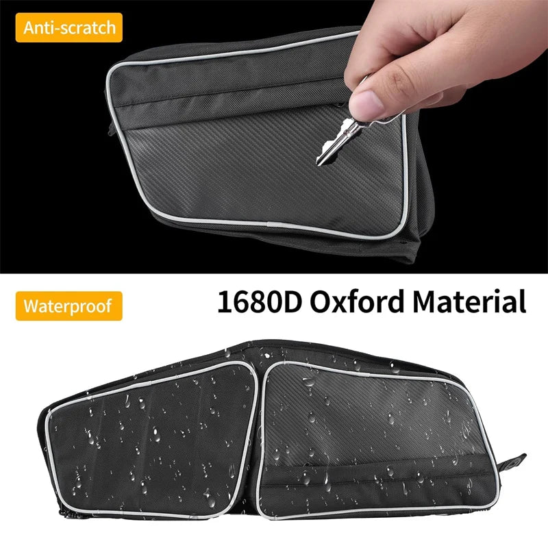 PVC Left and Right Side Storage Bags with Knee Pads for Polaris RZR XP 1000 (2024–2026)