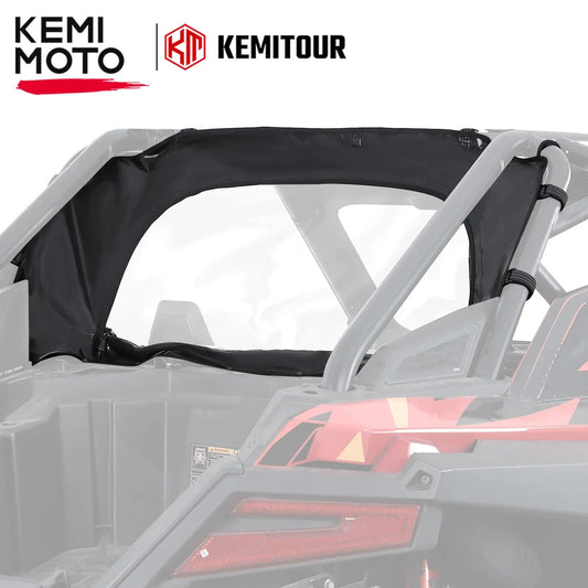 KEMIMOTO Rainproof Soft Rear Window Panel for Polaris RZR Pro XP & RZR Turbo R