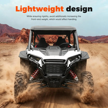 Heavy-Duty Steel Front Bumper with Brush Guard for Polaris RZR XP 1000 (2024–2026)