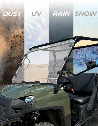 Hard PC Full Front Windshield for Polaris Ranger 570 (2016–2025)