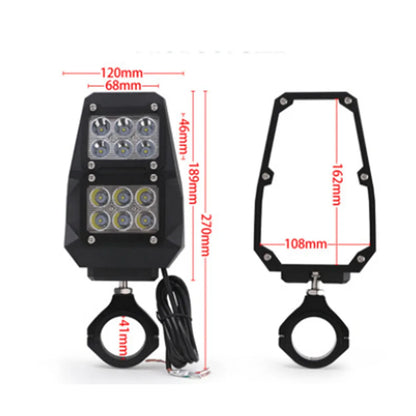 Side Mirrors with LED Lights for 1.5–2 Inch Roll Bars for UTV & SXS