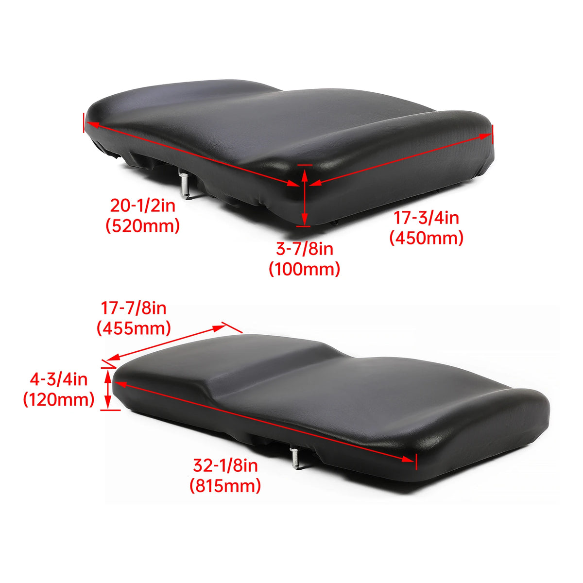 Driver and Passenger Seat Bottom Cushions for Polaris Ranger XP 900, Ranger XP 1000 & Ranger 570