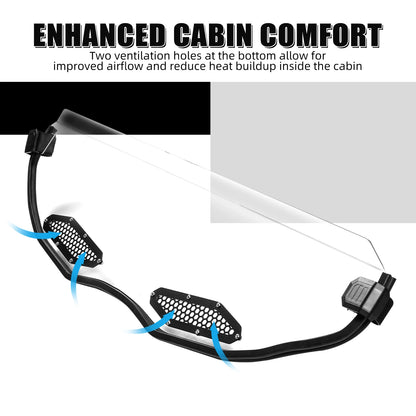 NICECNC Hard-Coated Half Windshield, UV Resistant for Can-Am Maverick X3 (2017–2023)