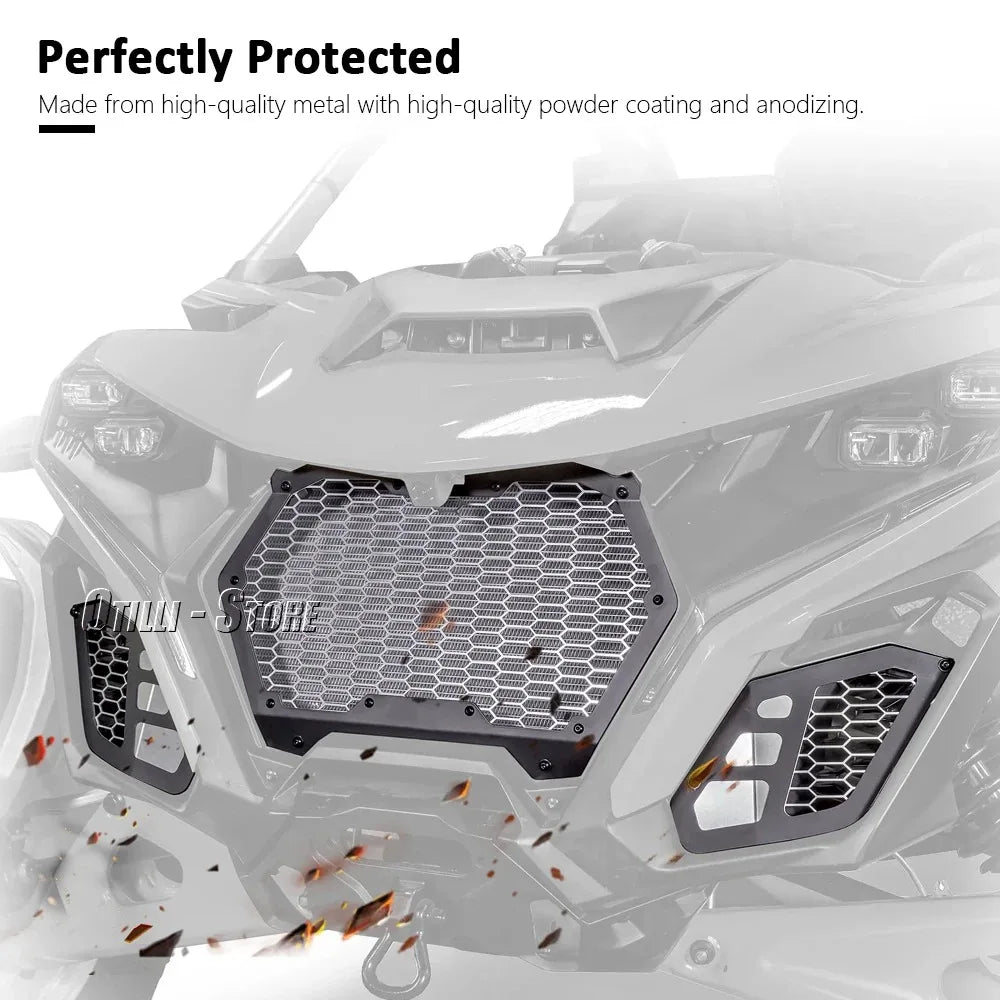 Front Mesh Grille Kit with Radiator Guard for Can-Am Maverick R (2024–2025)