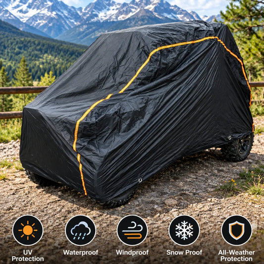 2-Seat UTV Cover, 122 x 71 x 69 Inch for Polaris RZR XP 1000, RZR XP Turbo & More