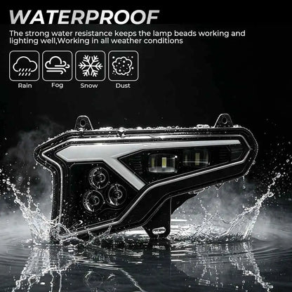 LED Headlight Assembly, Black ABS Housing and Clear Lens for Polaris Xpedition (2024–2026)