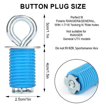 Tie-Down Anchor Eye Bolt Fasteners for Polaris RZR XP 1000, RZR 900 & RZR XP Turbo