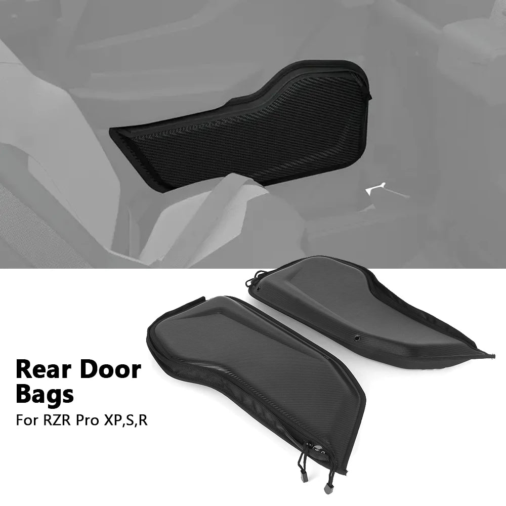 6-Quart Waterproof Rear Door Storage Bags for Polaris RZR Pro XP & RZR Pro R