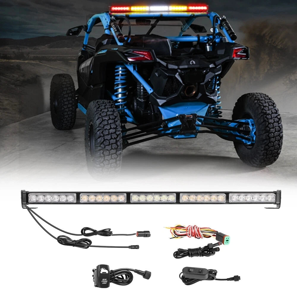 30-Inch Rear Chase LED Light Bar, Brake & Reverse for Can-Am Maverick X3 (2017–2025)