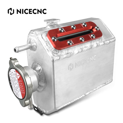 NICECNC Aluminum Coolant Reservoir with Sight Window for Can-Am Maverick X3 & Defender