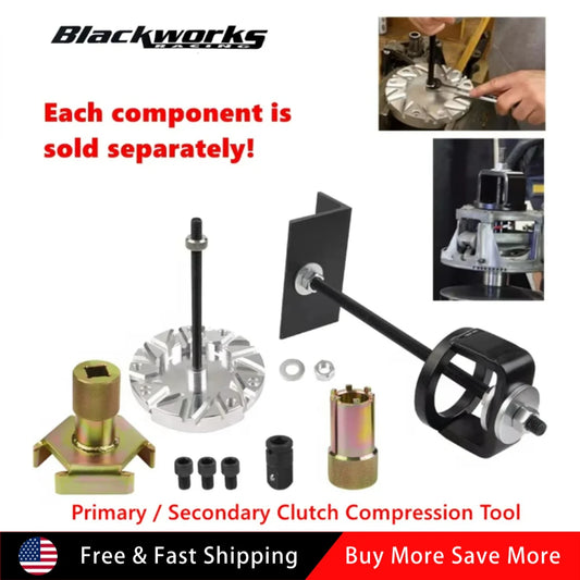 Primary and Secondary Clutch Compression Tool Kit for Polaris RZR 900, RZR XP 1000 & More