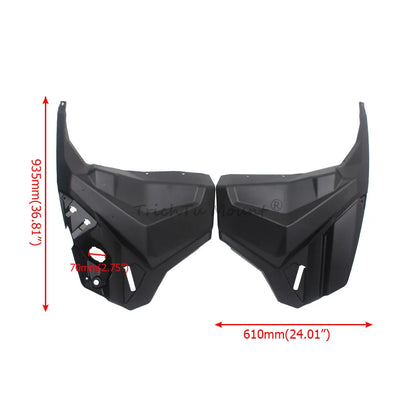 Front Fender Side Panel Kit, Matte Black ABS for Can-Am Maverick X3 (2017–2020)