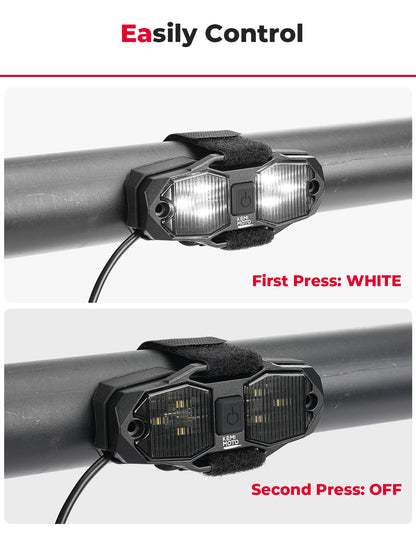 KEMIMOTO Waterproof Roll Cage LED Dome Light for UTV & SXS