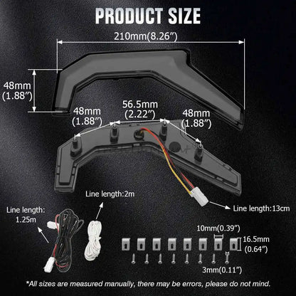 Front LED Fang Accent Lights with DRL and Turn Signals for Polaris RZR XP 1000 & RZR 900