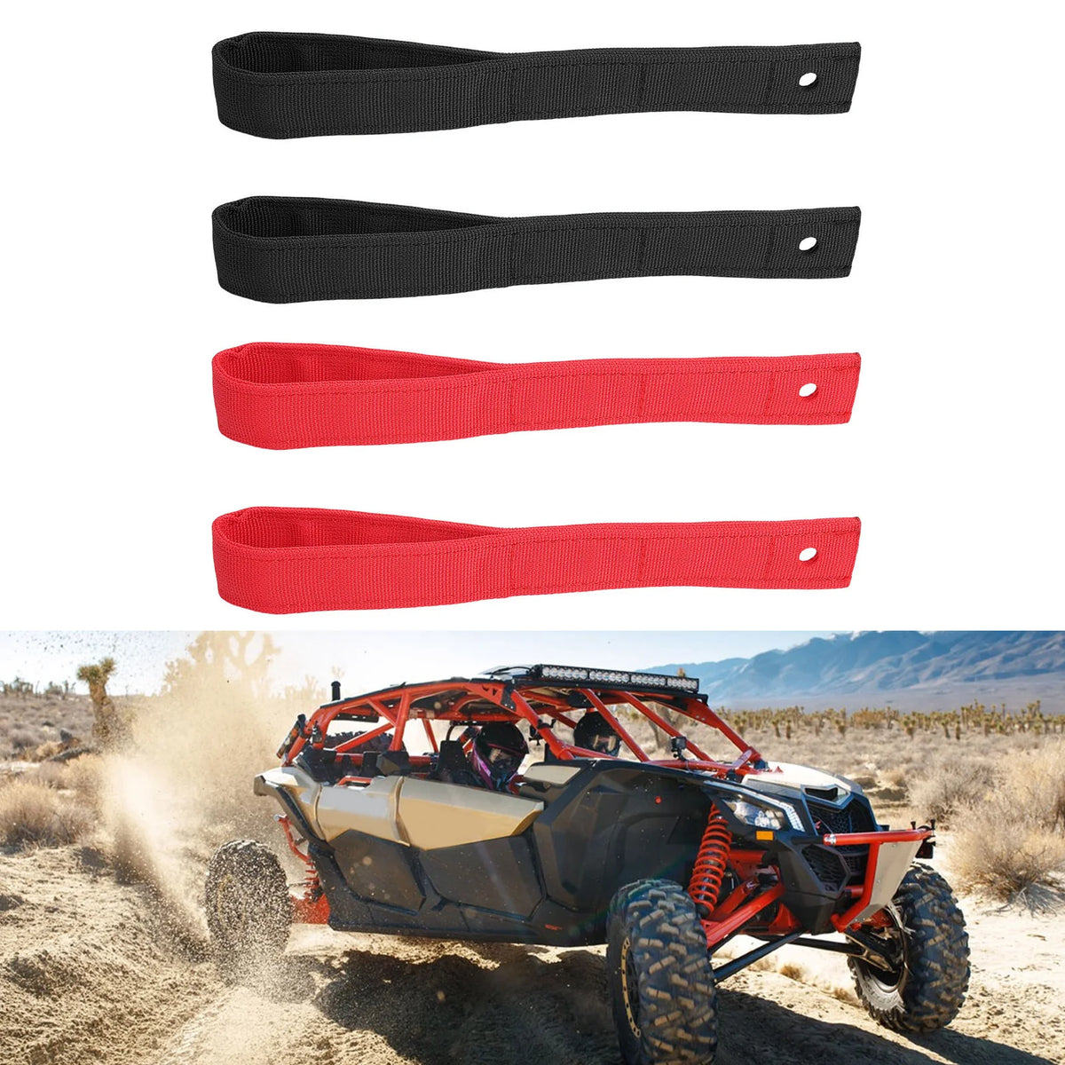 Heavy-Duty Door Pull Straps, Oxford Cloth for UTV & SXS
