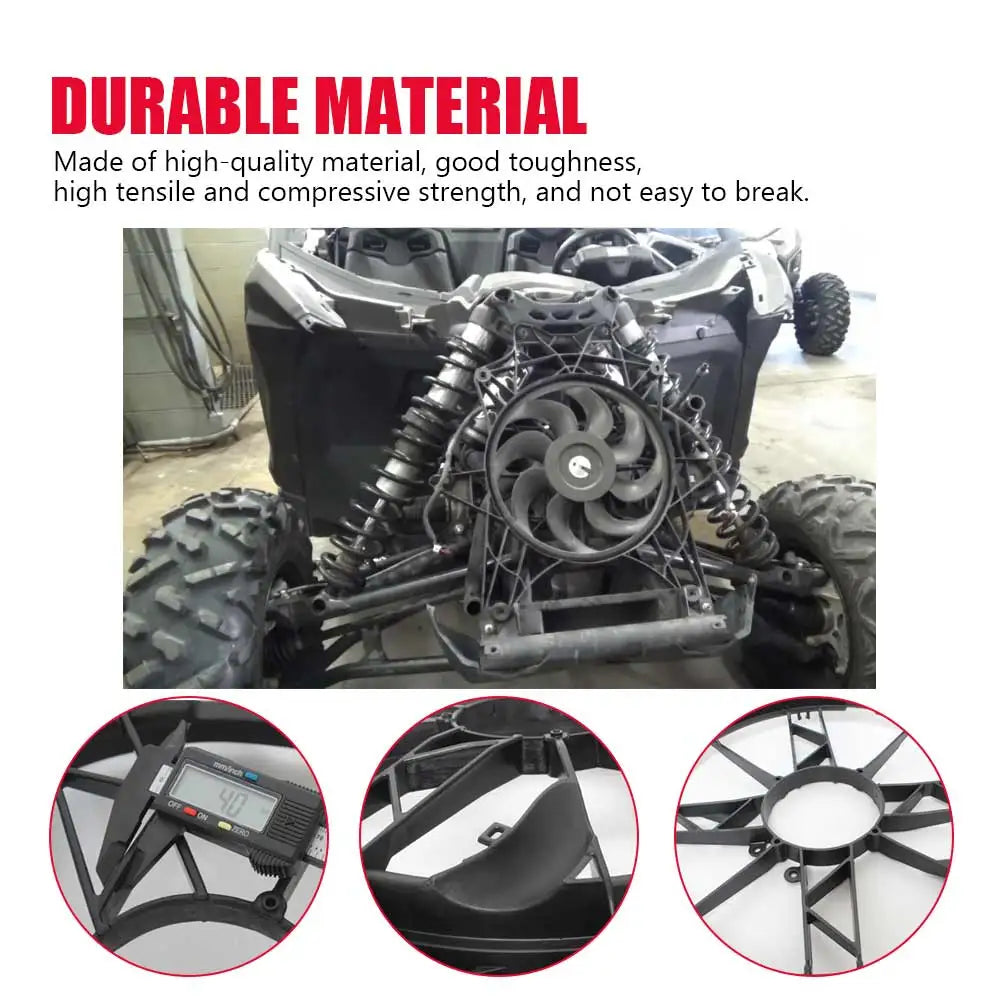 Radiator Fan Cover and Mounting Frame Assembly for Can-Am Maverick X3 (2017–2024)