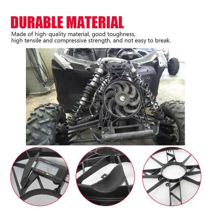 Radiator Fan Cover and Mounting Frame Assembly for Can-Am Maverick X3 (2017–2024)