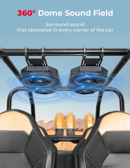 Bluetooth Sound Bar with 6.5-Inch Speakers for UTV & SXS