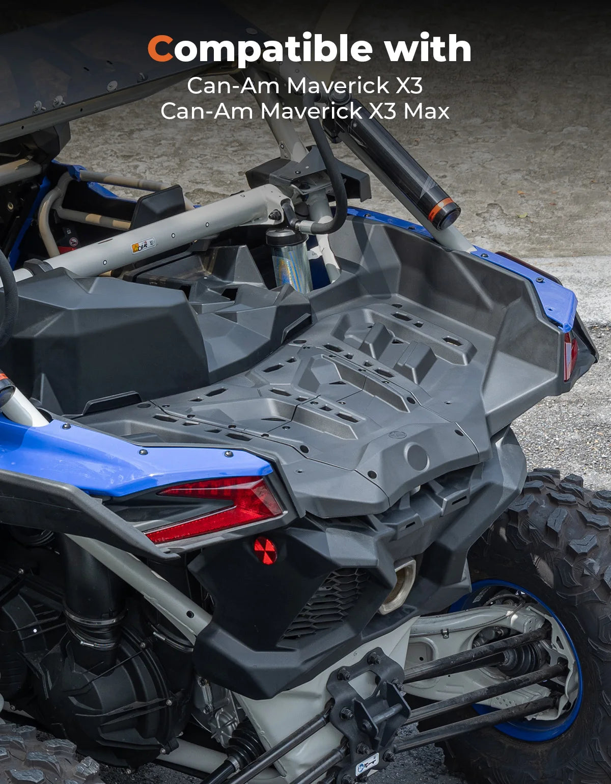 Rear Bed Box Luggage Cargo Rack Kit for Can-Am Maverick X3 (2017–2026)