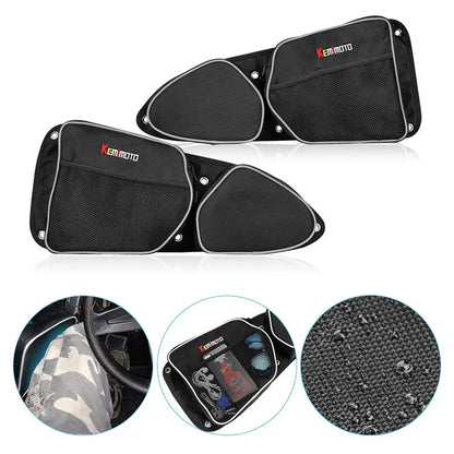 KEMIMOTO Door Storage Bags with Knee Pads for Polaris RZR XP 1000, RZR 900 & RZR XP Turbo