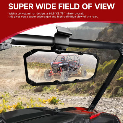 360-Degree Adjustable Rear View Mirror for Polaris Ranger 570, Ranger XP 900 & More