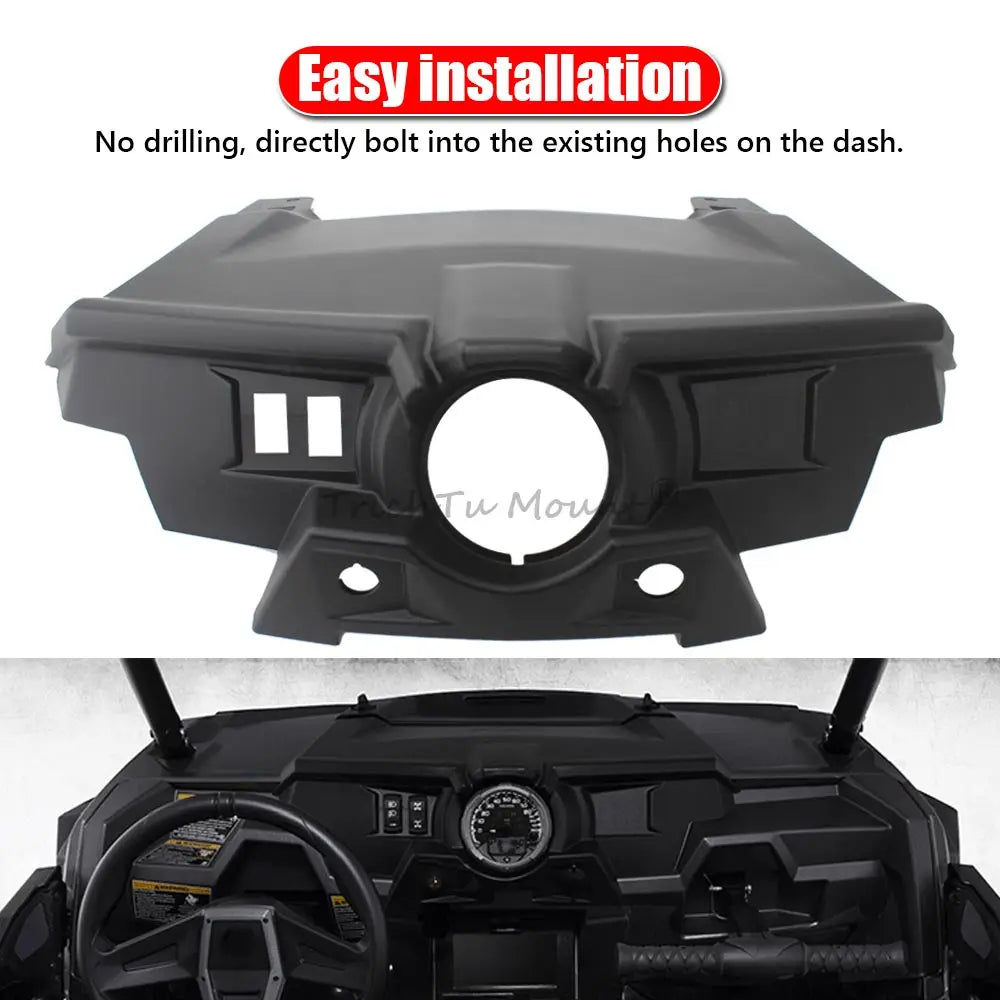 Matte Black Front Upper Console Dash Cover Panel for Polaris RZR 900, RZR XP Turbo & RZR XP 1000