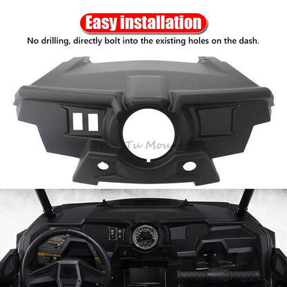 Matte Black Front Upper Console Dash Cover Panel for Polaris RZR 900, RZR XP Turbo & RZR XP 1000