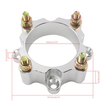 2-Inch Wheel Spacers, 4/137 with 12mm Studs (Set of 4) for Can-Am Maverick X3 (2017–2026)
