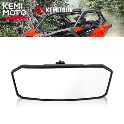 Black Convex Center Rearview Mirror for Can-Am Maverick X3, Maverick Sport & Maverick Trail