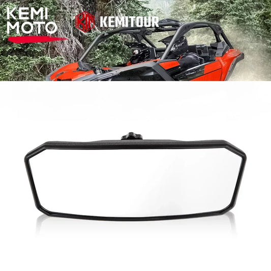 Black Convex Center Rearview Mirror for Can-Am Maverick X3, Maverick Sport & Maverick Trail