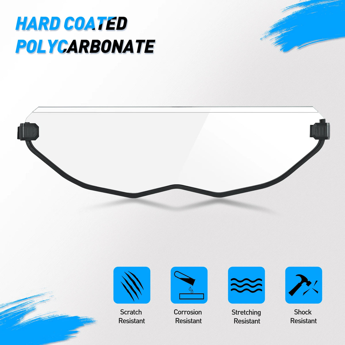 Front Half Windshield, 1/4-Inch Thick for Can-Am Maverick X3 (2017–2023)