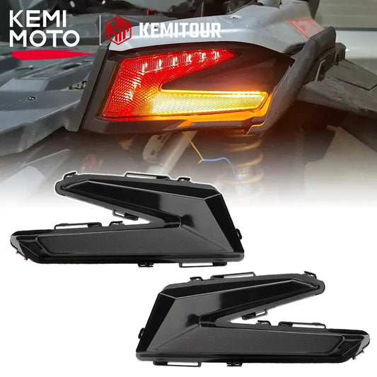 Red LED Taillight with Amber Turn Signal for Can-Am Maverick X3 (2017–2026)