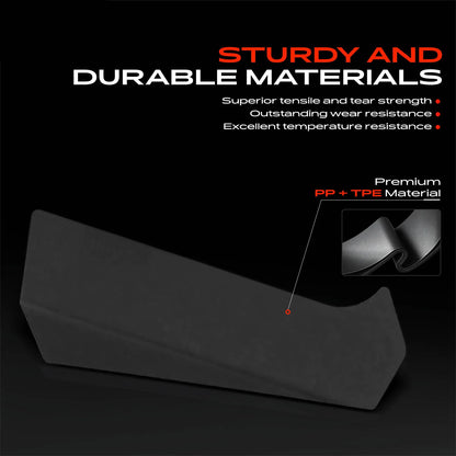 Front and Rear Mud Flaps (Set of 4) for Polaris RZR XP 1000 & RZR XP Turbo