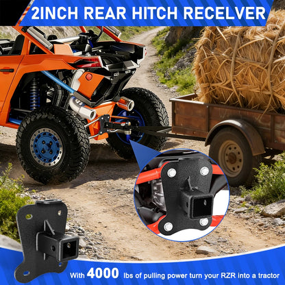 2-Inch Heavy-Duty Rear Receiver Hitch for Polaris RZR Pro R (2022–2024)