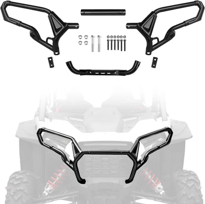 Heavy-Duty Steel Front Bumper with Brush Guard for Polaris RZR XP 1000 (2024–2026)