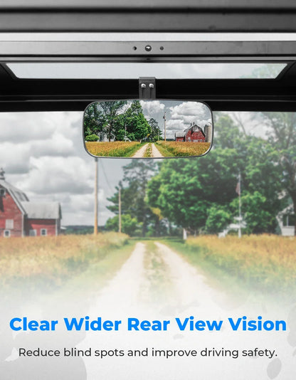 Sliding Adjustable Rear View Mirror for Polaris Ranger 570, Ranger XP 900 & Ranger XP 1000