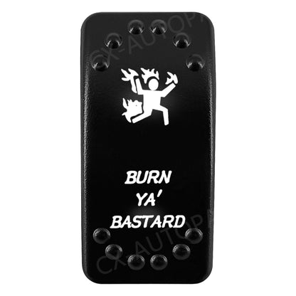 Waterproof Backlit Rocker Switch, 20A 12V for UTV & SXS