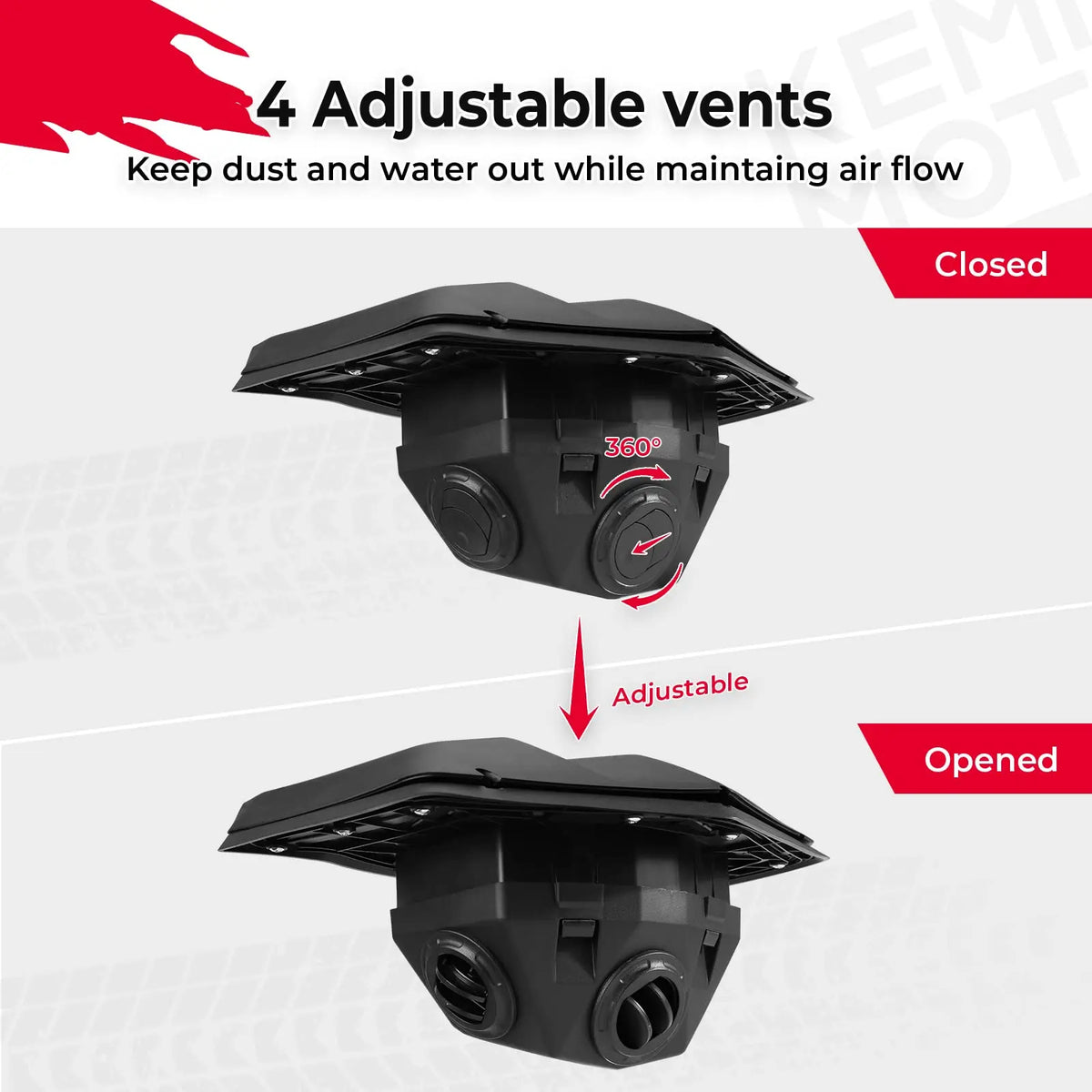 Flat Aluminum Roof with Ram Air Kit for Can-Am Maverick X3, Maverick Sport & More