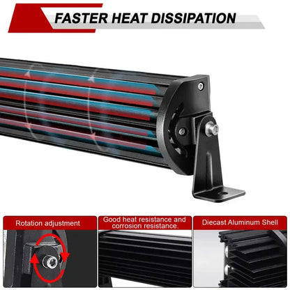 50-Inch 288W Curved LED Light Bar with Roof Brackets for Can-Am Maverick X3 (2017–2024)