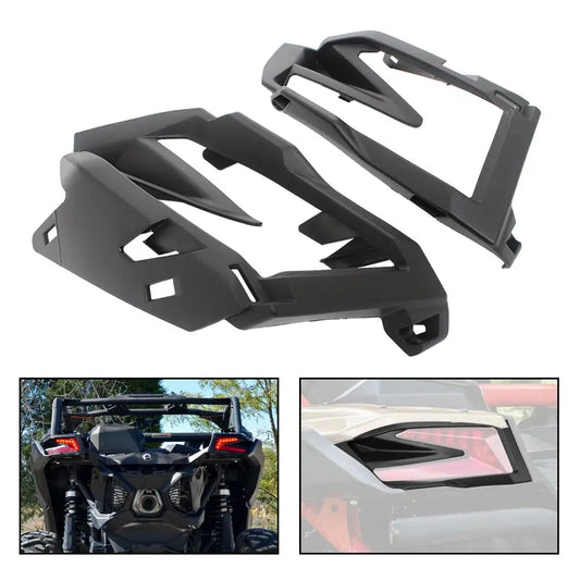 Black Rear Taillight Cover Trim for Can-Am Maverick X3 (2017–2025)