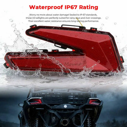 LED Rear Tail Light with Turn Signal for Can-Am Maverick X3 (2017–2026)