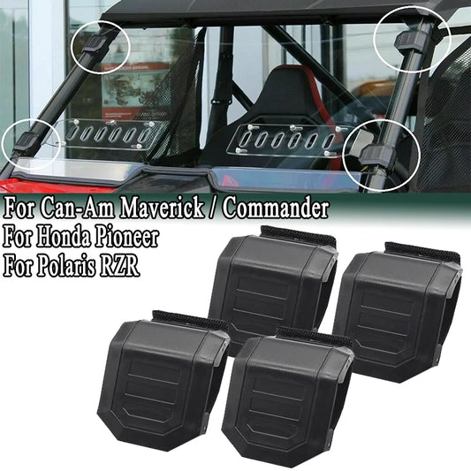 Windshield Clamps for 1.5–2 Inch Tubes (4-Pack) for UTV & SXS