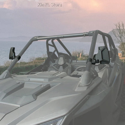 Carbon Fiber Style Bar End Side Mirrors (2-Piece) for UTV & SXS